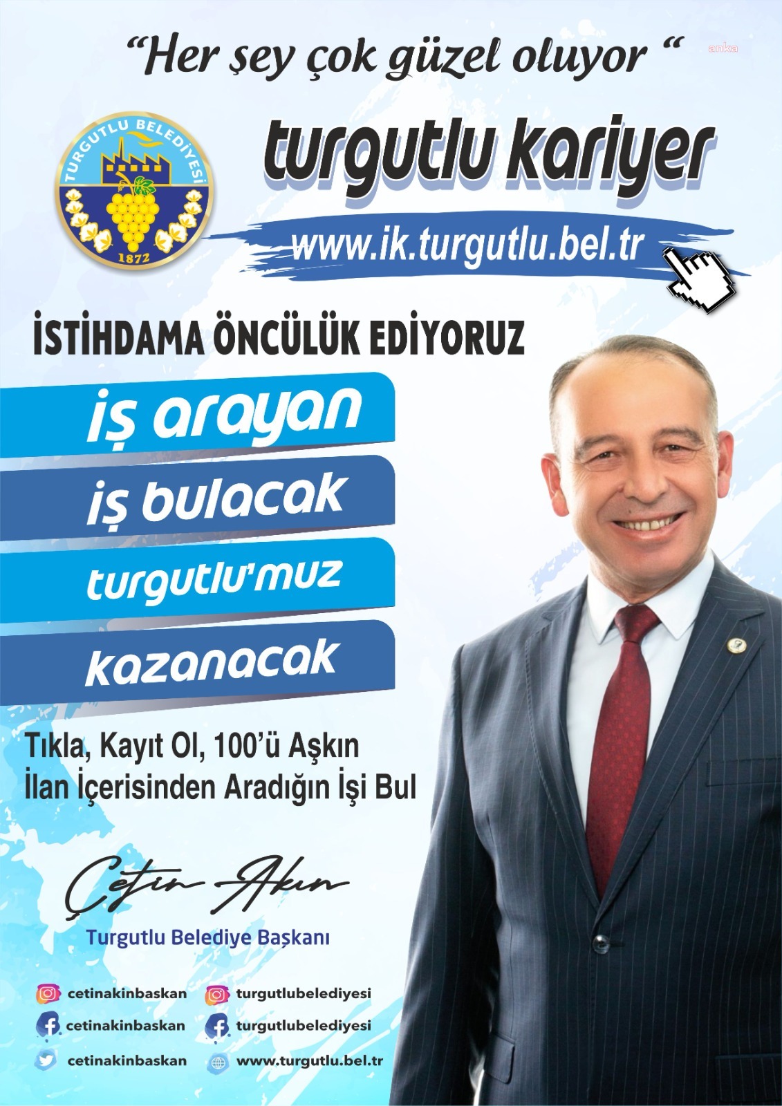 TURGUTLU BELEDİYESİ'NDEN İSTİHDAMA DESTEK