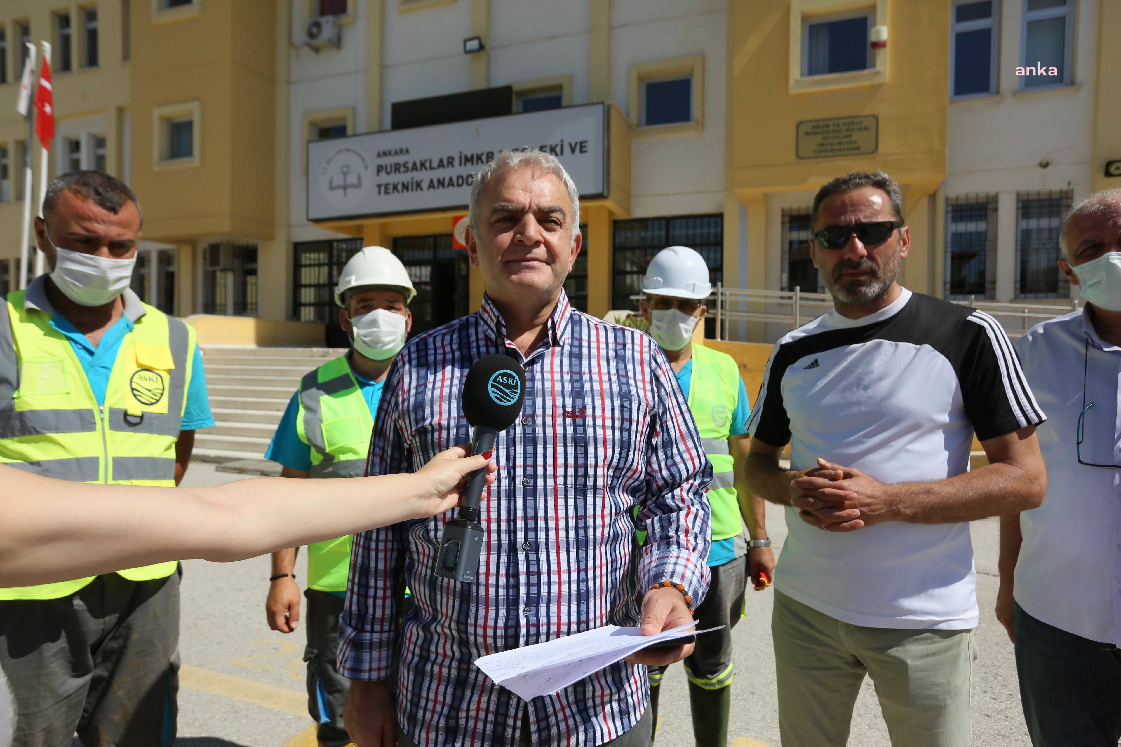 ASKİ’DEN BAŞKENT’TEKİ OKUL SU DEPOLARI İÇİN TEMİZLİK SEFERBERLİĞİ