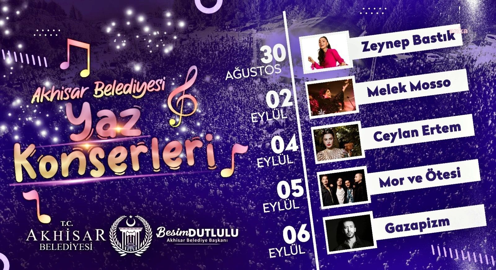 AKHİSAR’DA KURTULUŞ GÜNÜ KONSERLERLE KUTLANACAK