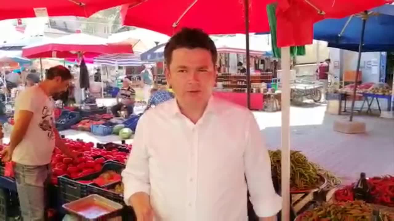 CHP’Lİ AYDIN’IN DİNLEDİĞİ PAZARCI: “SATICI ÇOK, ALICI YOK”