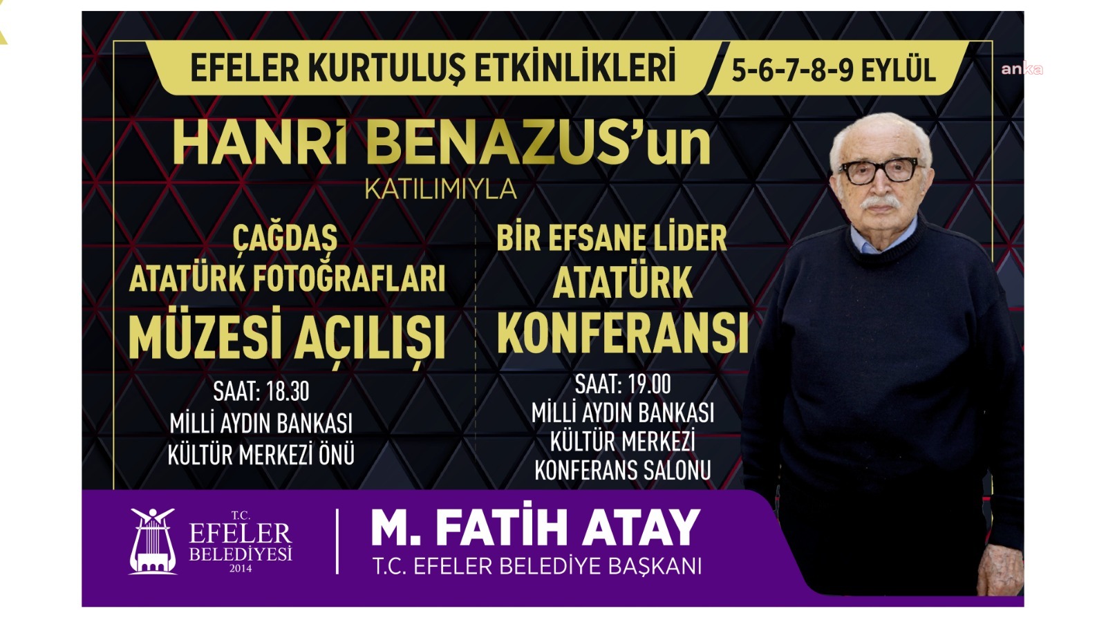 ATATÜRK’ÜN ENDER BULUNAN FOTOĞRAFLARI EFELER’DE SERGİLENECEK