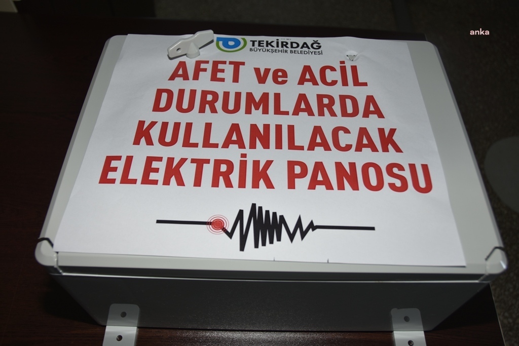 TEKİRDAĞ BÜYÜKŞEHİR'İN DEPREME HAZIRLIK ÇALIŞMALARI DEVAM EDİYOR