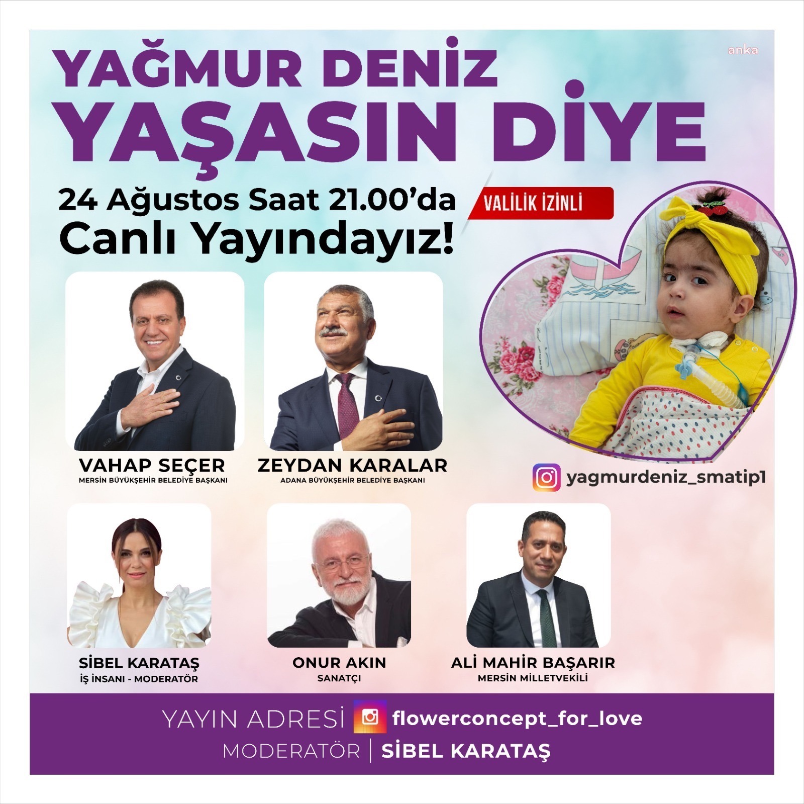 SMA HASTASI YAĞMUR DENİZ İÇİN VAHAP SEÇER’DEN DAYANIŞMA ÇAĞRISI