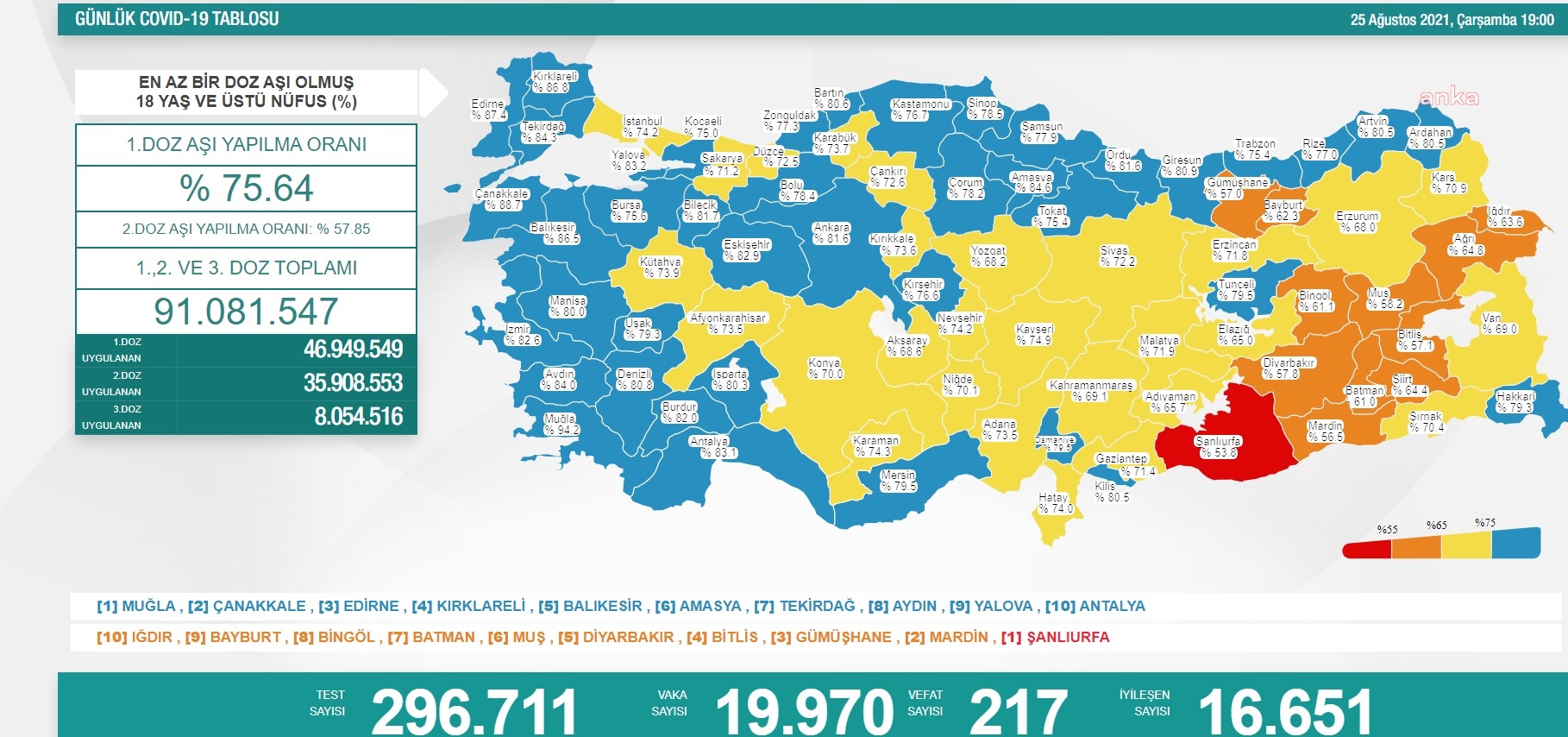 KORONAVİRÜSE 217 CAN DAHA