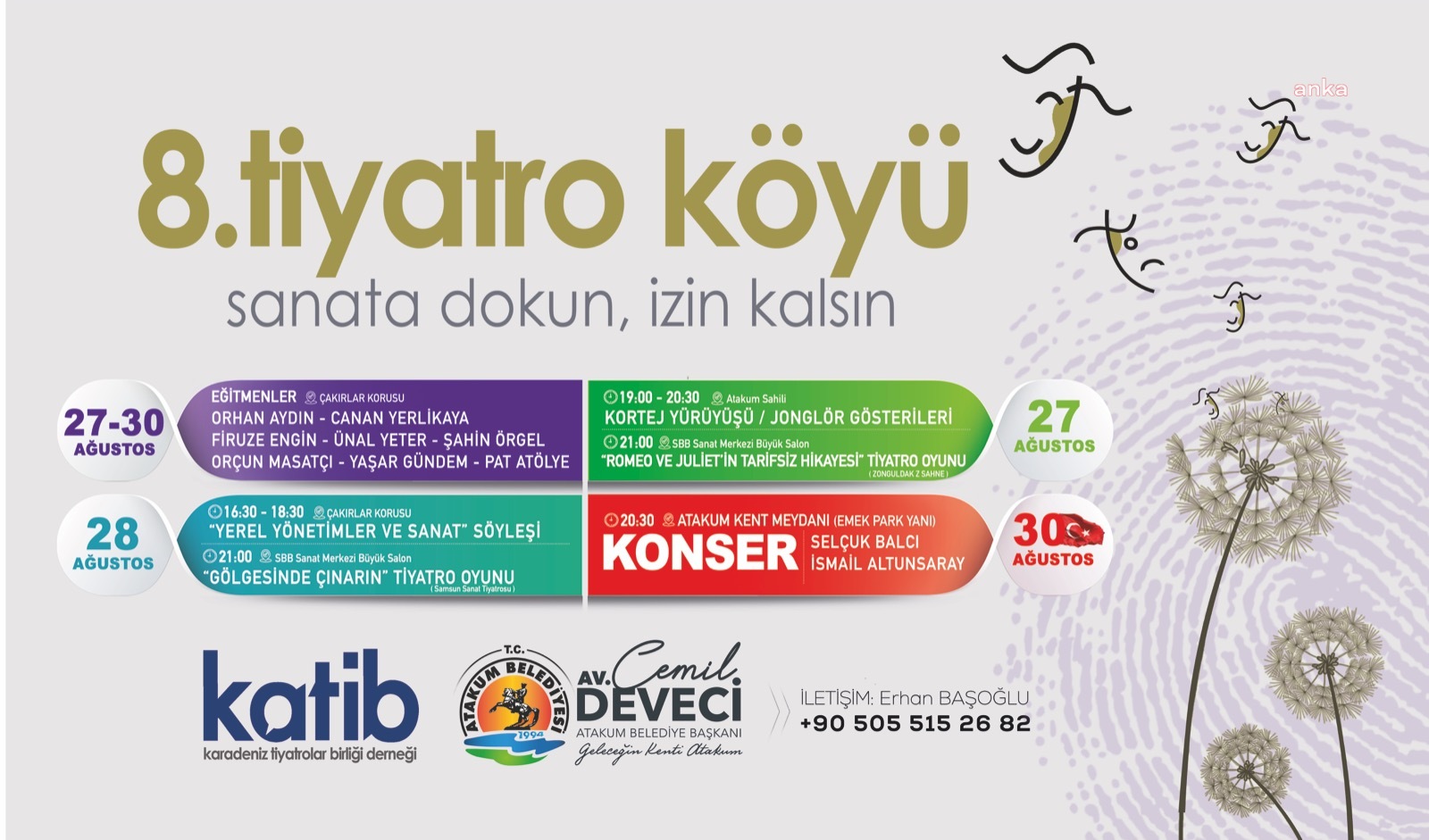 TİYATRONUN KALBİ, ATAKUM’DA ATACAK