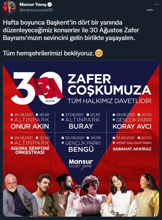 ANKARA BÜYÜKŞEHİR’DEN ZAFER COŞKUSU İÇİN KIRMIZI-BEYAZ ÇAĞRI