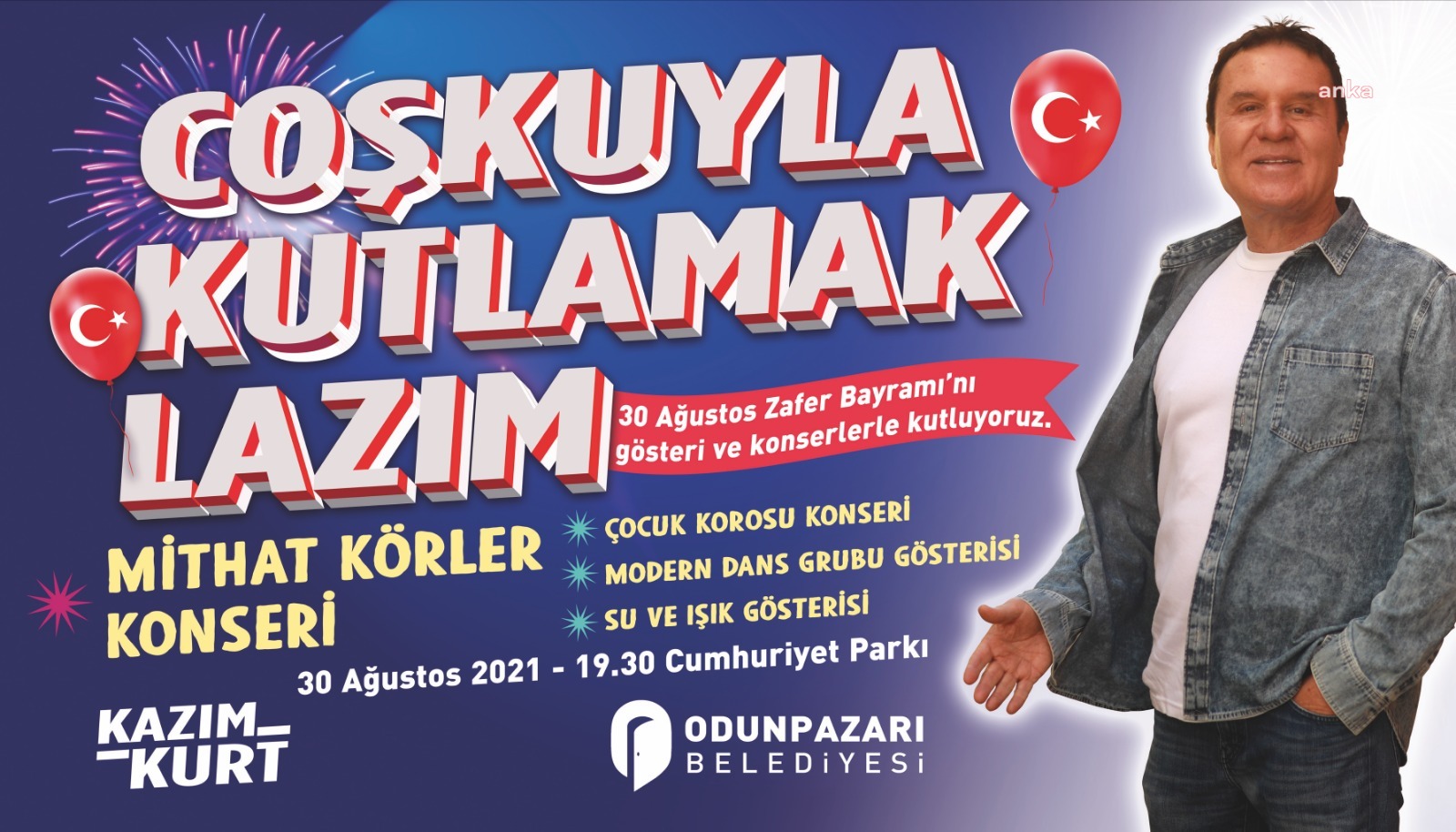 ODUNPAZARI, 30 AĞUSTOS’U CUMHURİYET PARKI’NDA KUTLAYACAK