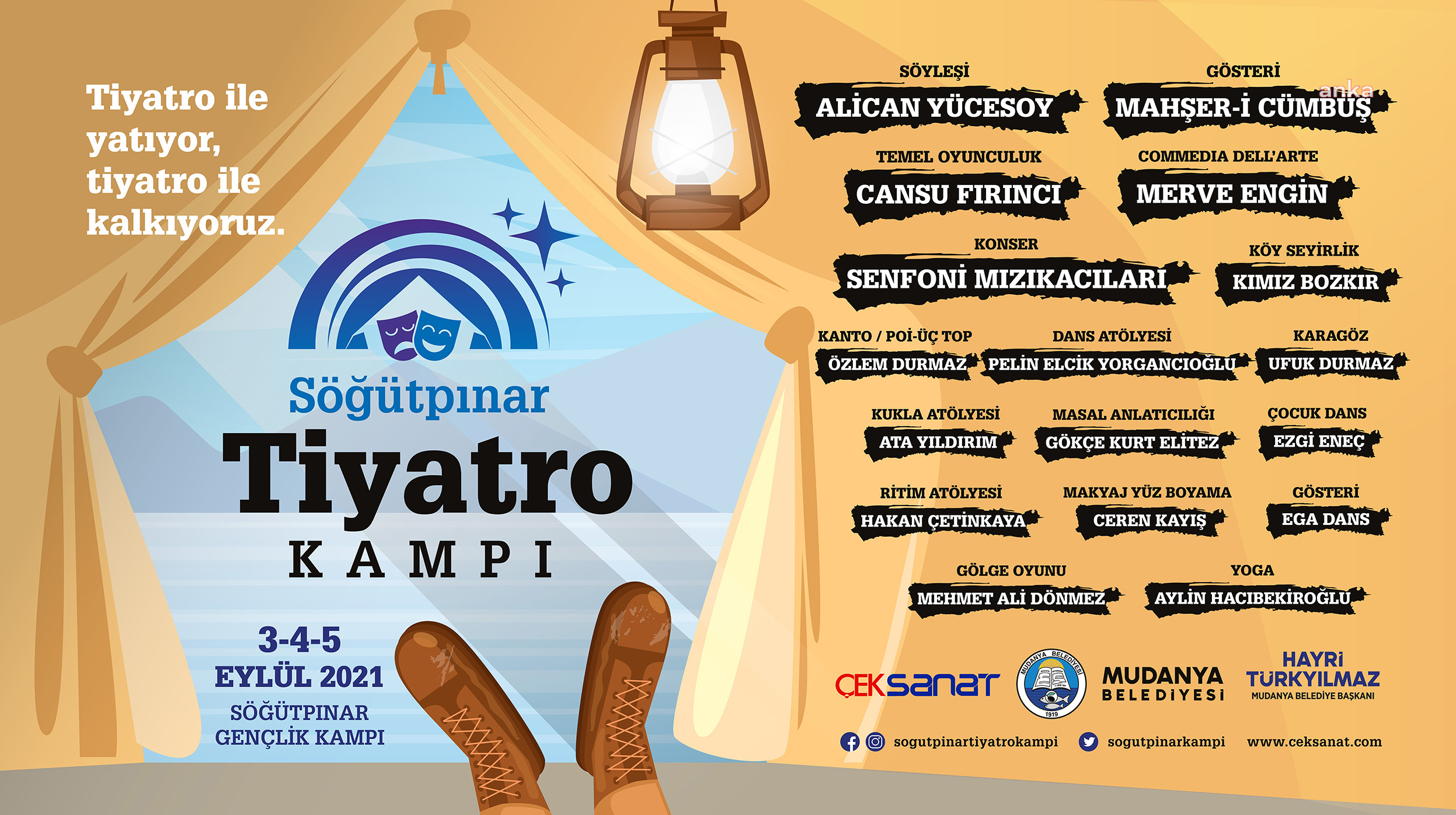 SÖĞÜTPINAR TİYATRO KAMPI, MUDANYA'DA BAŞLIYOR