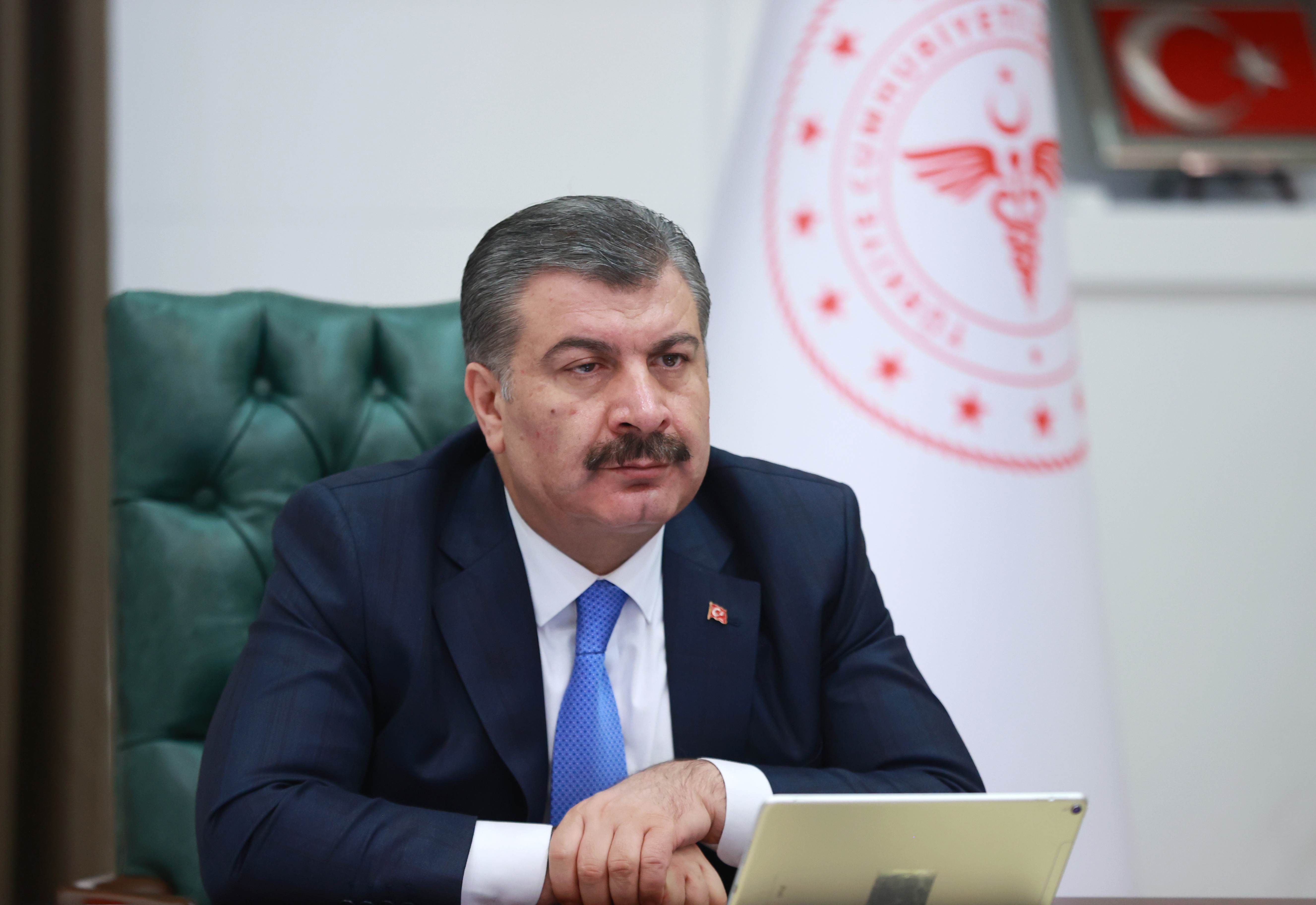 SAĞLIK BAKANI KOCA, DSÖ’YE TÜRKİYE’NİN COVİD-19 MÜCADELESİNİ ANLATTI