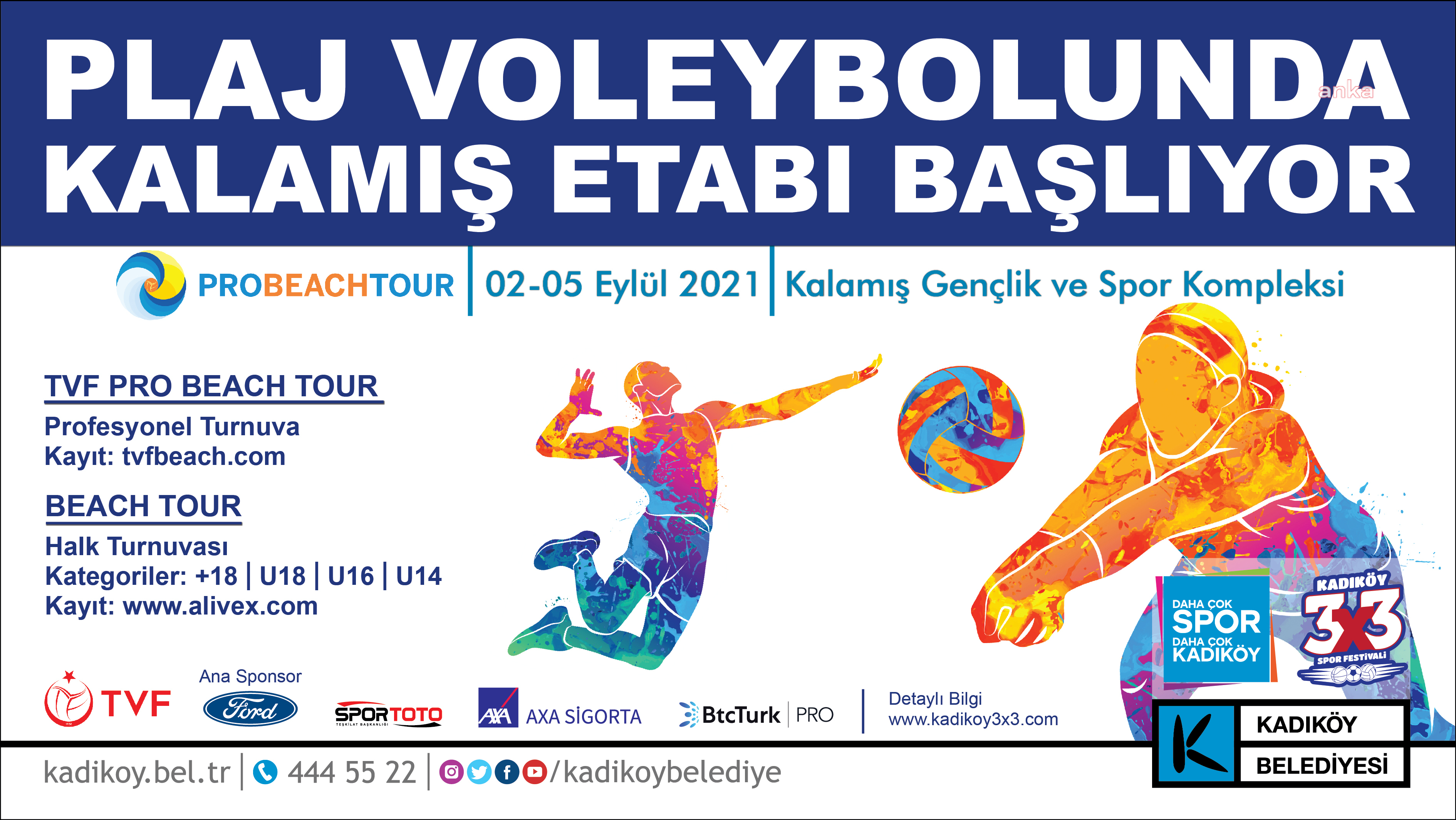 PLAJ VOLEYBOLU TURNUVASI'NDA KADIKÖY ETABI BAŞLIYOR