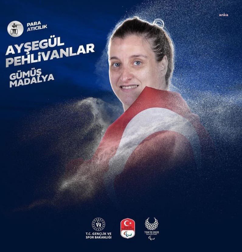 ABB EGO SPOR KULÜBÜ ATICISI AYŞEGÜL PEHLİVANLAR, 2020 TOKYO PARALİMPİK OYUNLARI'NDA GÜMÜŞ MADALYA KAZANDI
