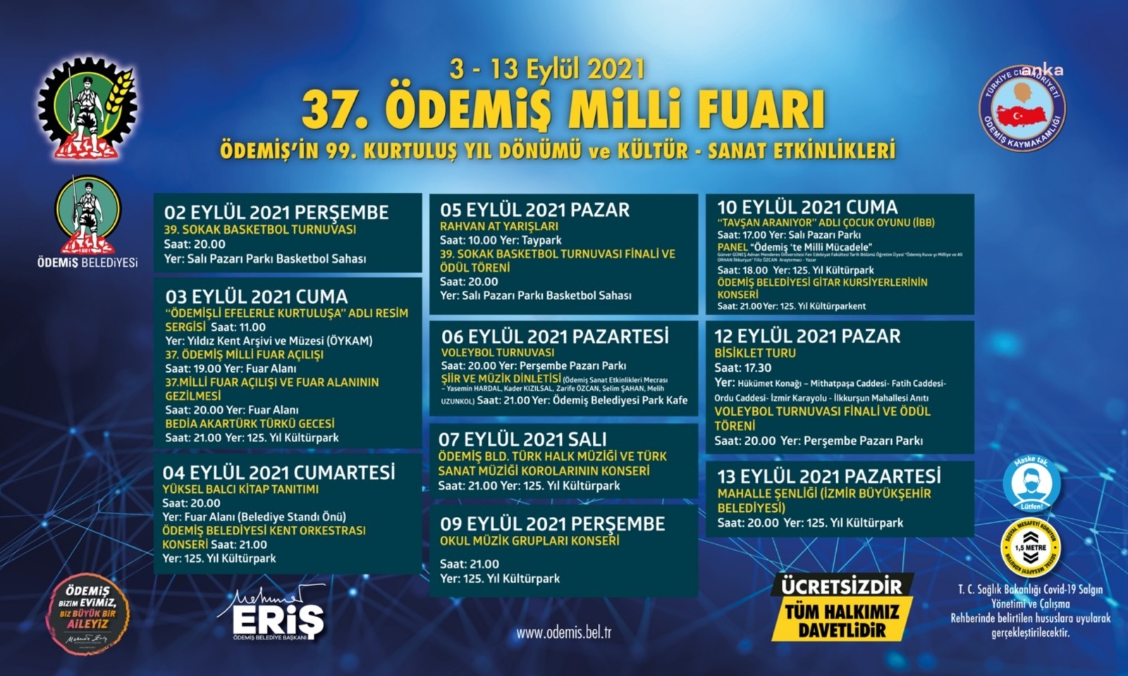 ÖDEMİŞ’TE KURTULUŞ ŞÖLENİ