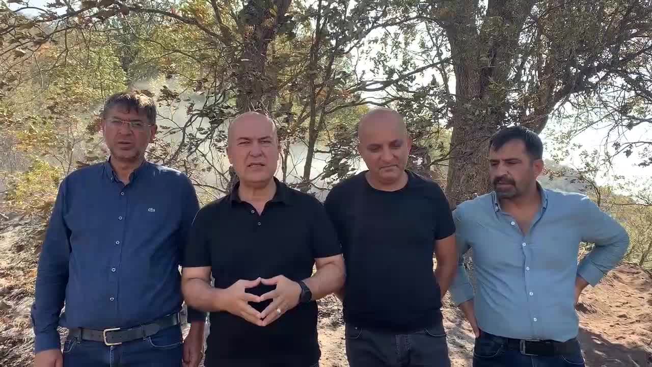 CHP HEYETİ, TUNCELİ'DE: "MUNZUR'DAN BURADA YANAN ORMANA BİR TAS SU DÖKMEYE GELDİK"