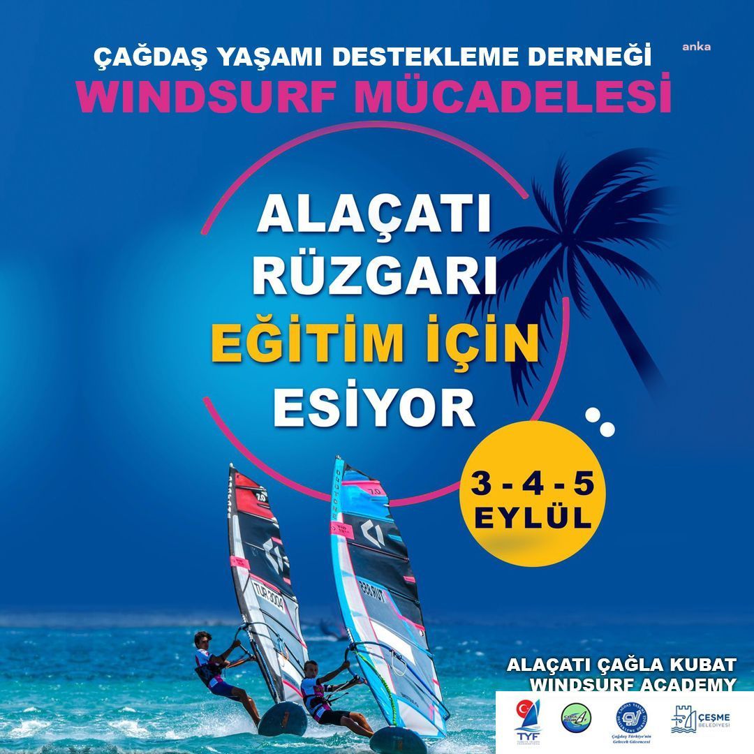 ÇEŞME’DE WİNDSURF MÜCADELESİ BAŞLIYOR