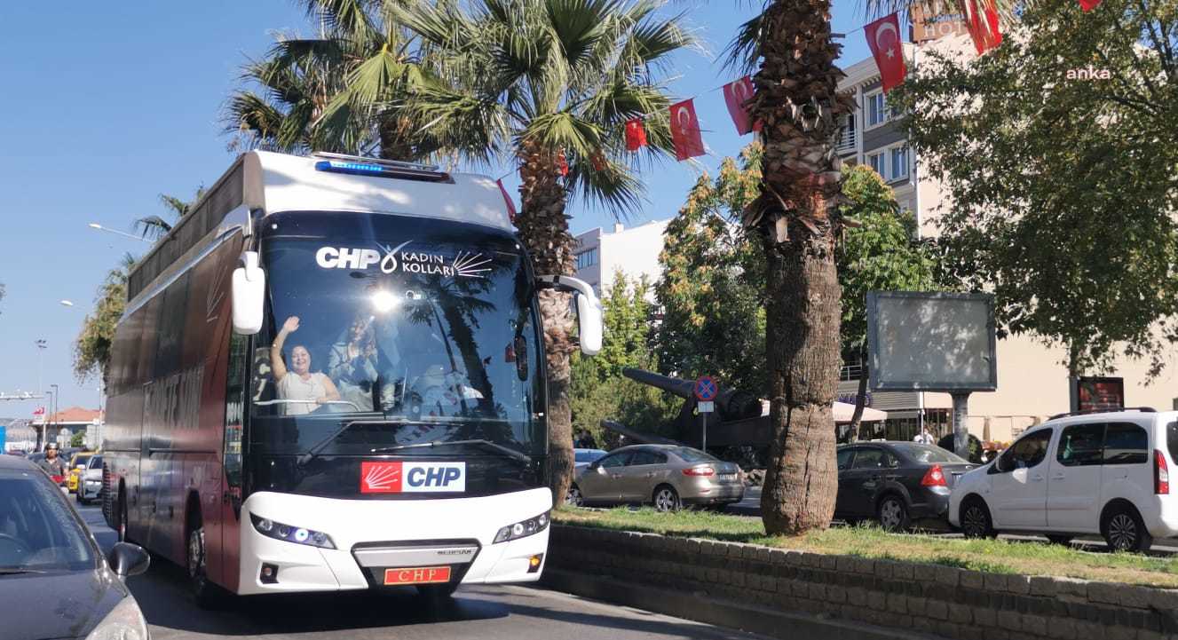 CHP KADIN KOLLARI BAŞKANI NAZLIAKA VE PARTİLİLERE ÇANAKKALE'DE SALDIRI GİRİŞİMİ