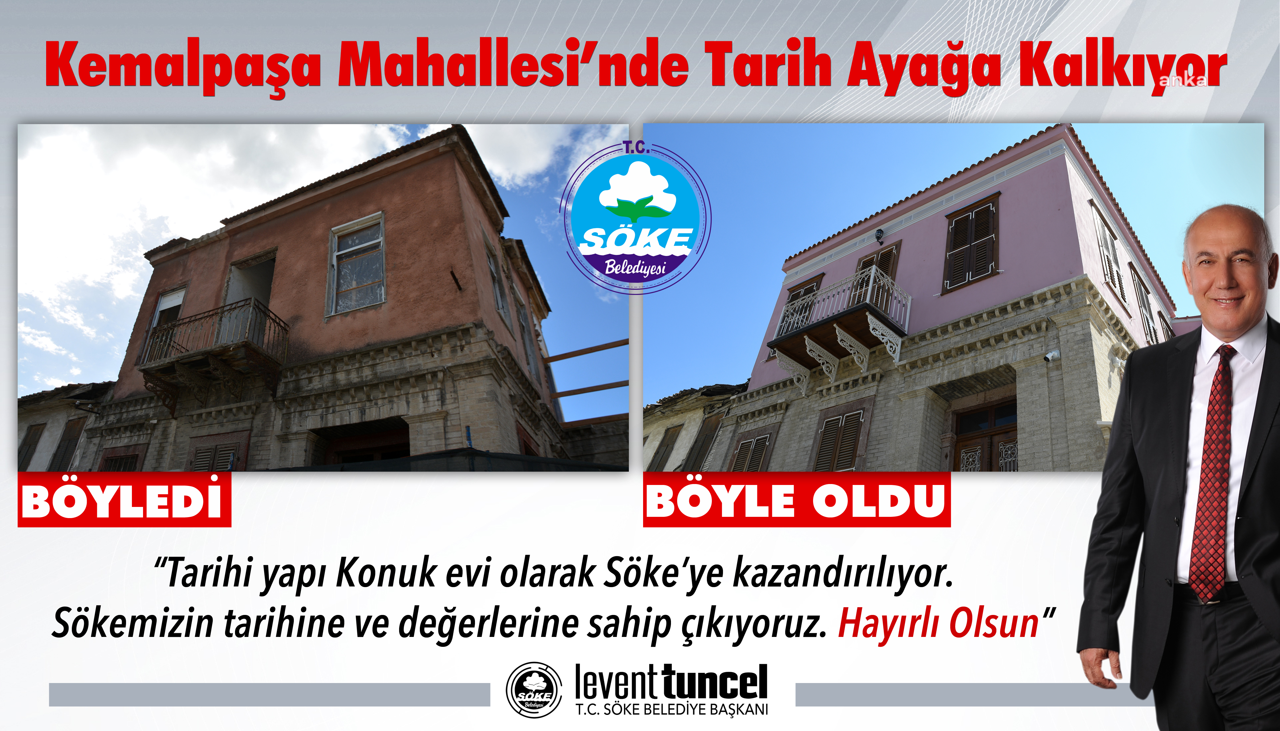 SÖKE’NİN GÖRKEMLİ TARİHİ YAPISI KONUK EVİ’NE DÖNÜŞTÜRÜLDÜ