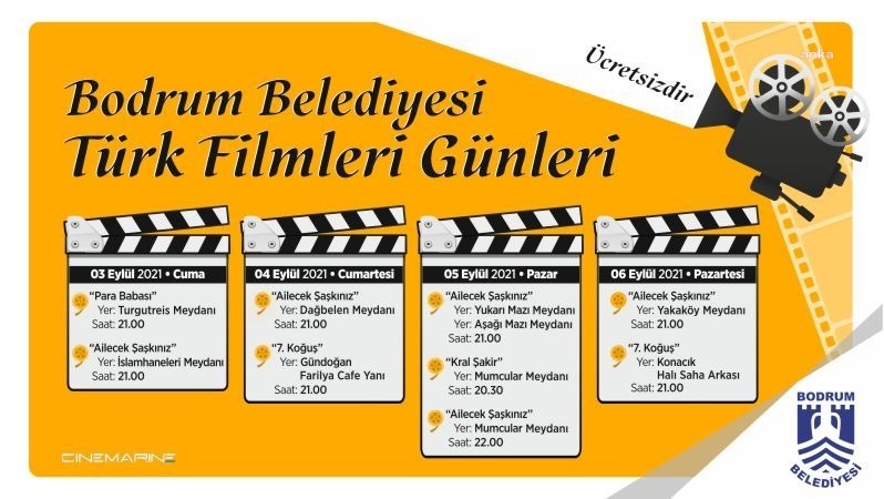 BODRUM'DA "KÖY MEYDANI TÜRK FİLMLERİ GÜNLERİ" BAŞLADI