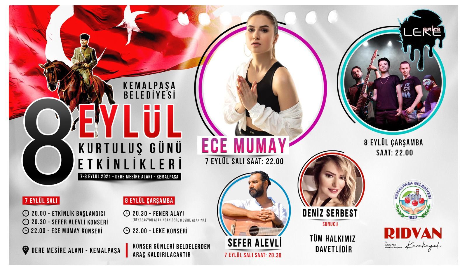 KEMALPAŞA’DA 8 EYLÜL HAZIRLIKLARI TAMAMLANDI
