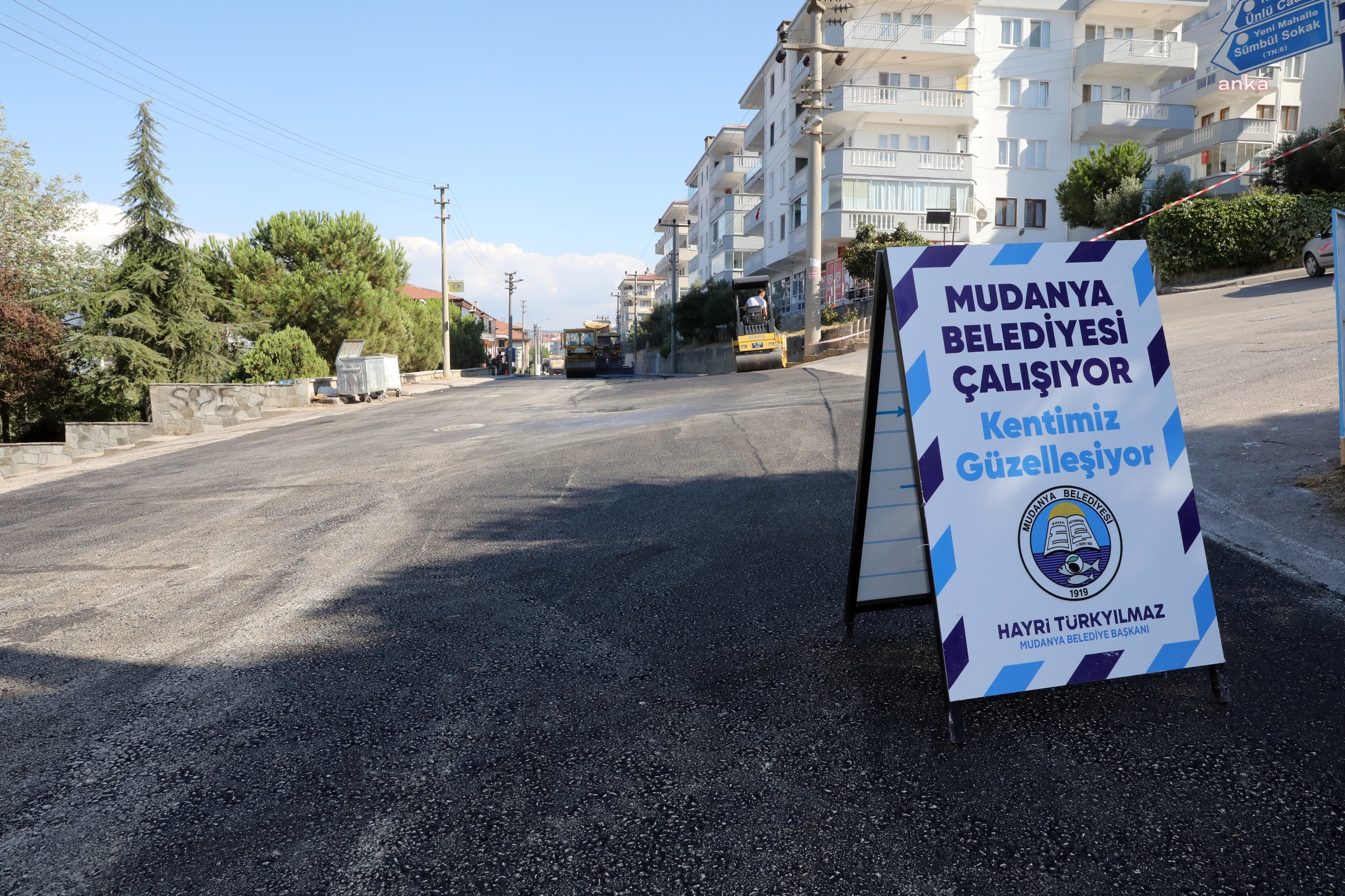 MUDANYA’DA ASFALT ÇALIŞMALARI DEVAM EDİYOR