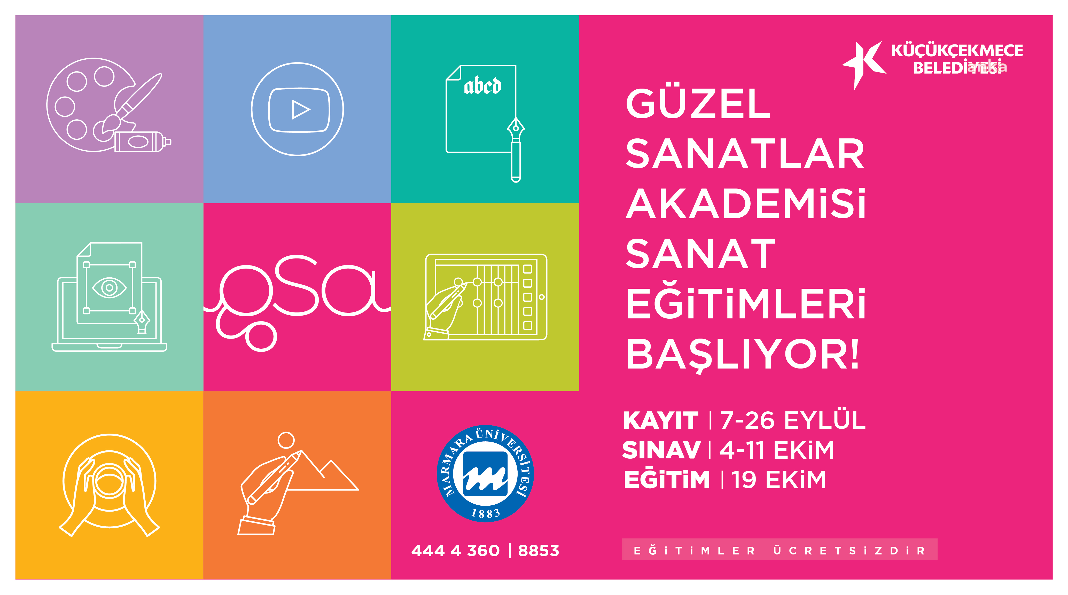 KÜÇÜKÇEKMECE BELEDİYESİ GÜZEL SANATLAR AKADEMİSİ'NE KAYITLAR BAŞLADI