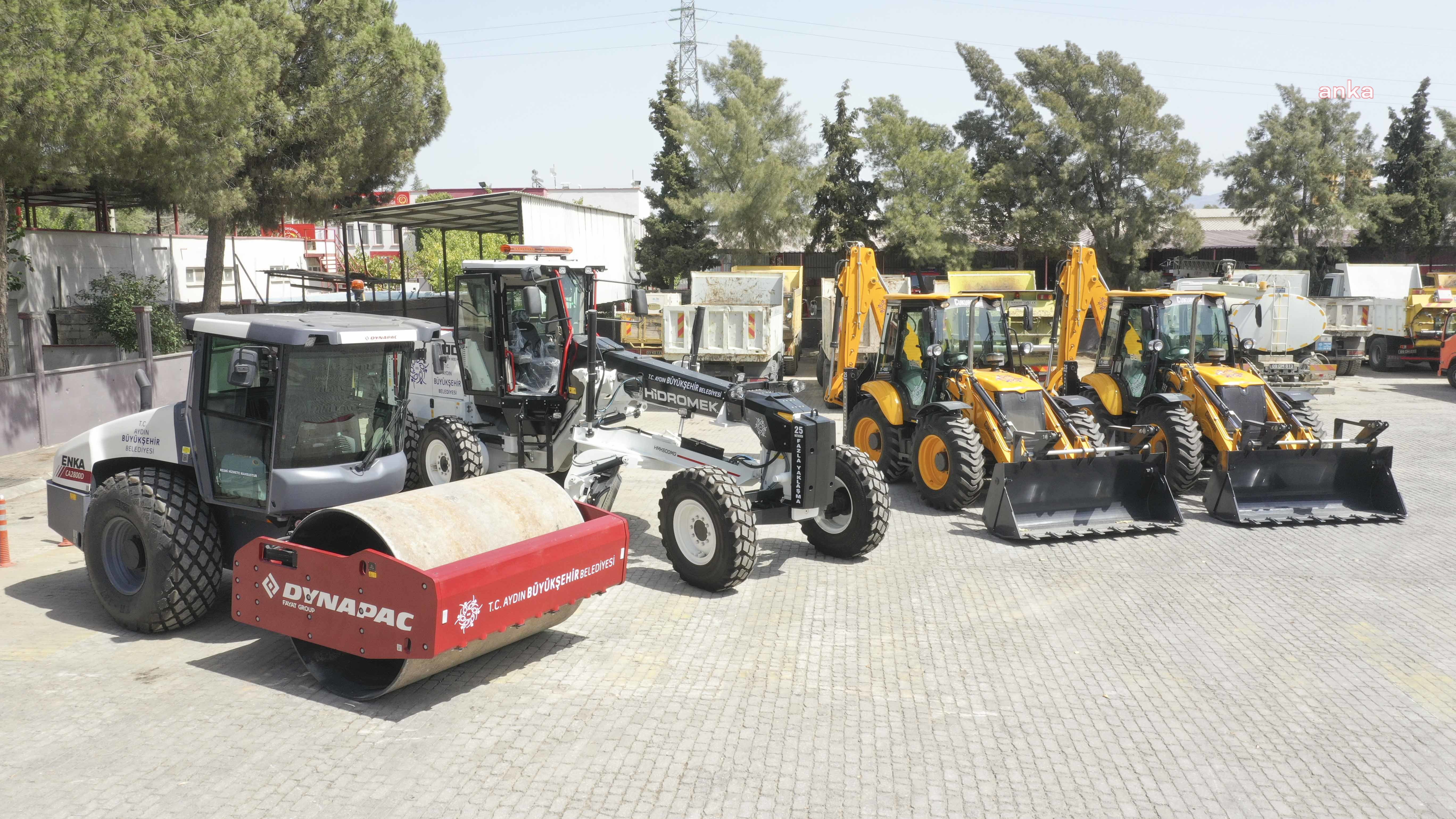 AYDIN BÜYÜKŞEHİR BELEDİYESİ, ARAÇ FİLOSUNU YENİ İŞ MAKİNELERİ İLE GENİŞLETİYOR