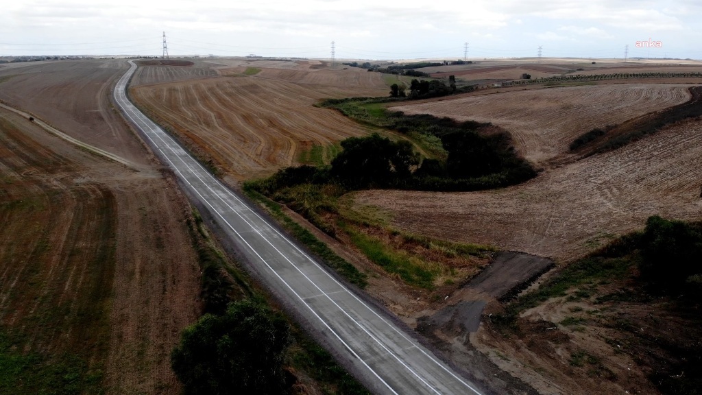 TEKİRDAĞ'DA YOL YAPIM ÇALIŞMALARI DEVAM EDİYOR