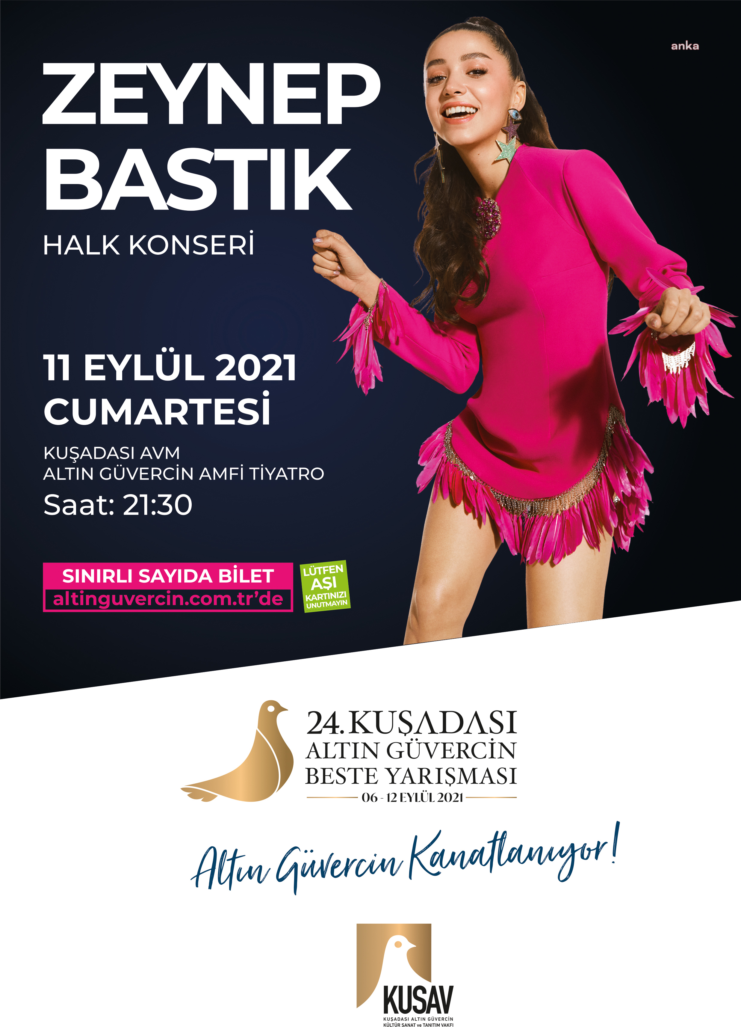 ALTIN GÜVERCİN COŞKUSU ZEYNEP BASTIK KONSERİ İLE SÜRECEK