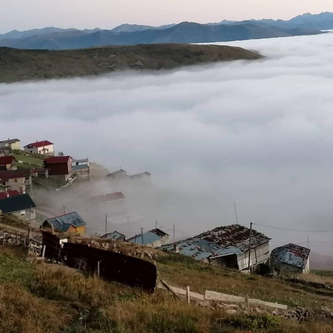 RİZE'DE BULUTLARIN ÜZERİNDEKİ YAYLALAR ZİYARETÇİLERİNİ BÜYÜLÜYOR