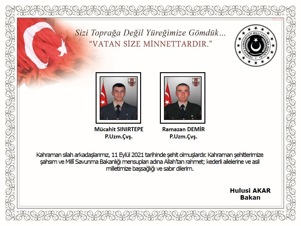 İDLİB'DE 2 ASKER ŞEHİT OLDU