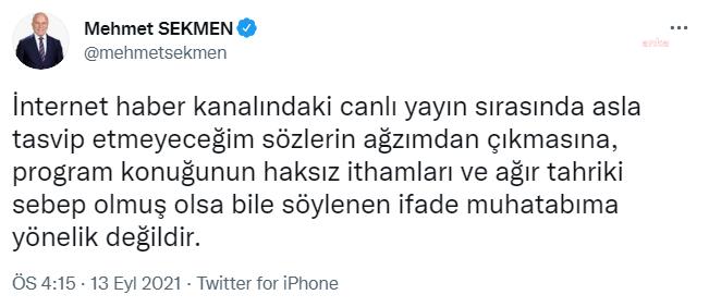 AKP'Lİ ERZURUM BÜYÜKŞEHİR BELEDİYE BAŞKANI SEKMEN'DEN 'KÜFÜR' SAVUNMASI: "MUHATABIMA YÖNELİK DEĞİLDİ"