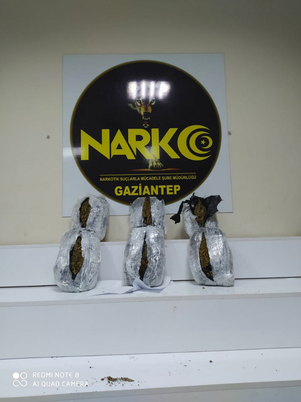 GAZİANTEP’TE 6 KİLO 150 GRAM ESRAR ELE GEÇİRİLDİ
