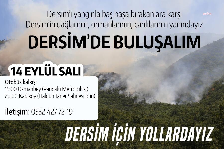 ÇEVRECİ 34 STK TUNCELİ’YE GİDİYOR