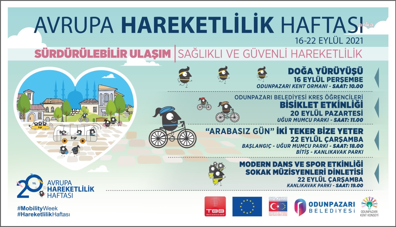 ODUNPAZARI BELEDİYESİ’NDEN AVRUPA HAREKETLİLİK HAFTASI ETKİNLİĞİ