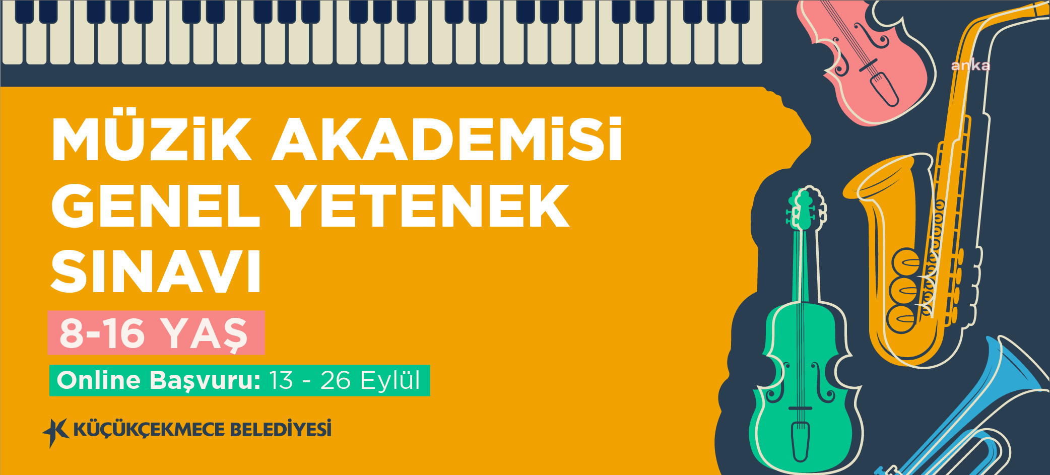 KÜÇÜKÇEKMECE MÜZİK AKADEMİSİ GENEL YETENEK SINAVI BAŞVURULARI BAŞLADI