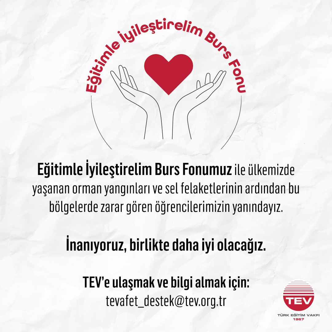 TÜRK EĞİTİM VAKFI’NDAN YANAN ALANLARDAKİ ÖĞRENCİLERE DESTEK