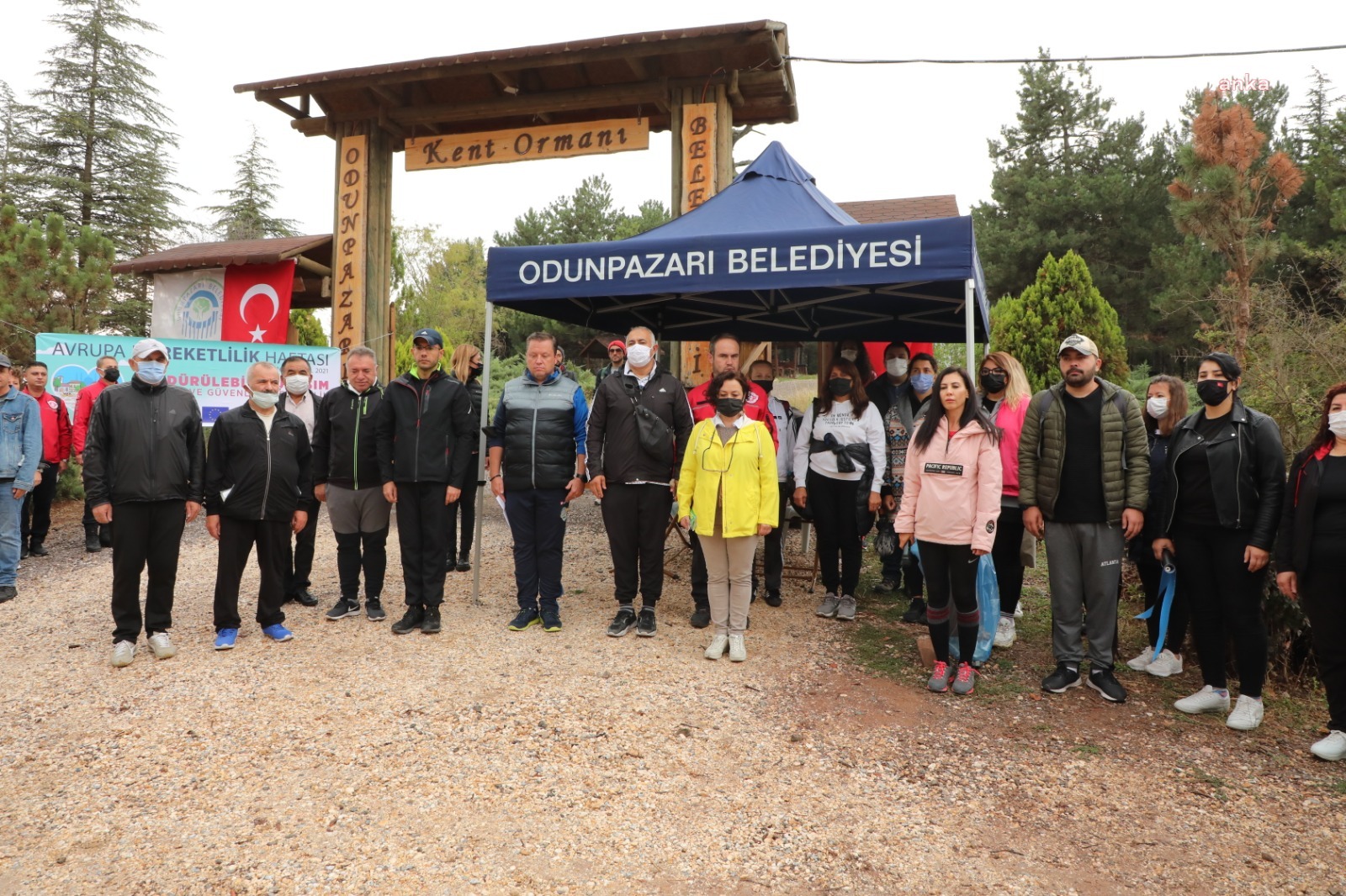 ODUNPAZARI'NDA AVRUPA HAREKETLİLİK HAFTASI DOĞA YÜRÜYÜŞÜ İLE BAŞLADI