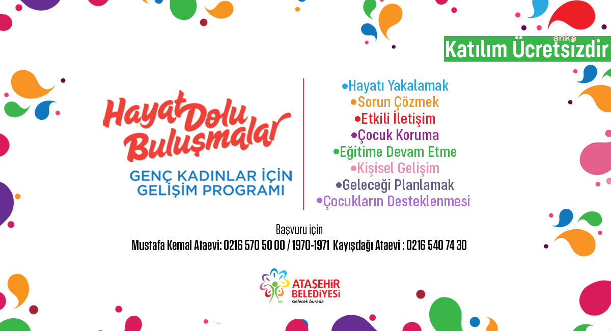 ATAŞEHİR BELEDİYESİ'NDEN GENÇ KADINLAR İÇİN YENİ BİR GELİŞİM PROGRAMI