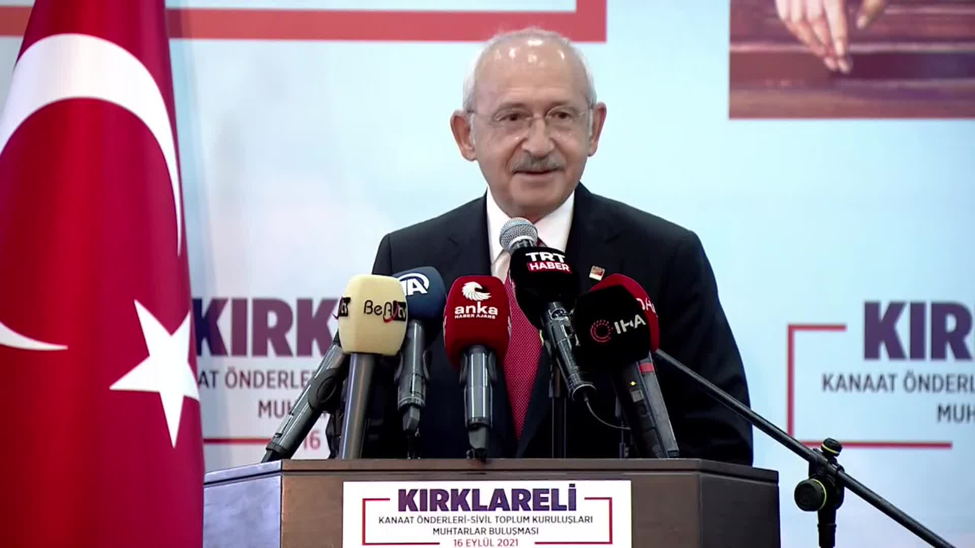 KILIÇDAROĞLU: TÜRKİYE'Yİ BU BATAKLIKTAN ÇIKARMAMIZ LAZIM, MİLLET İTTİFAKI'YLA, ALLAH'IN İZNİ VE SİZLERİN DESTEĞİYLE TÜRKİYE'Yİ BU BADİREDEN ÇEKİP ÇIKARACAĞIZ