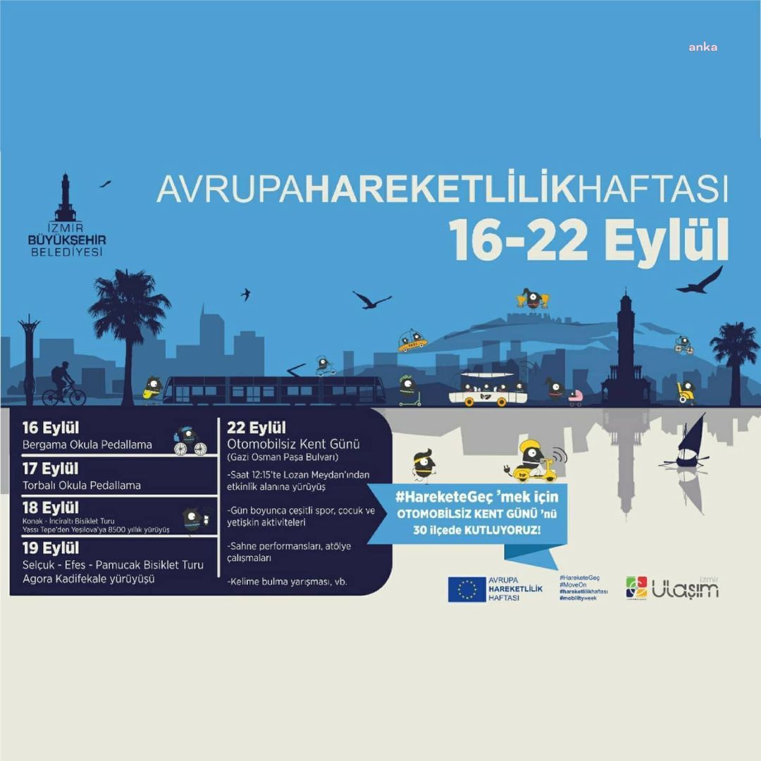 İZMİR’DE “AVRUPA HAREKETLİLİK HAFTASI” ETKİNLİKLERİ BAŞLADI