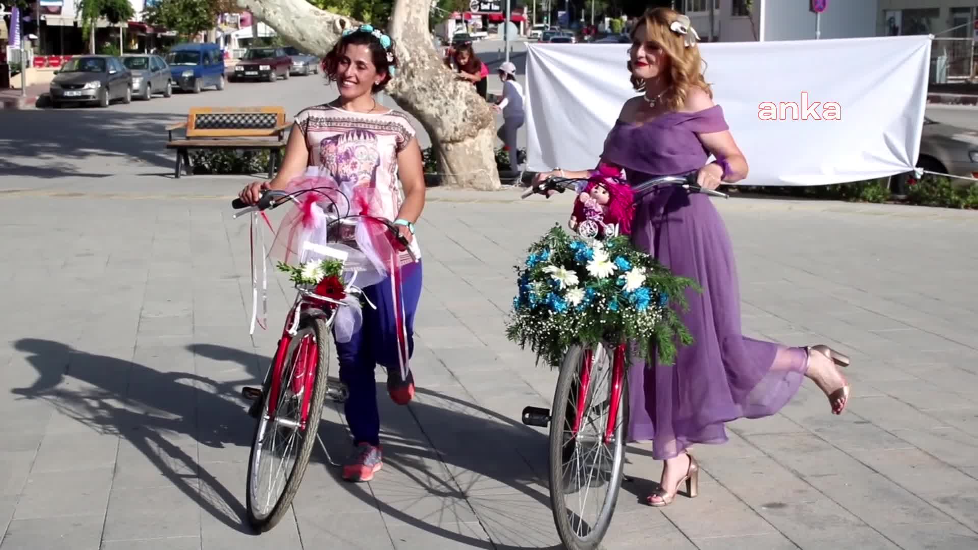 SÜSLÜ KADINLAR BURDUR'DA DA PEDAL ÇEVİRDİ