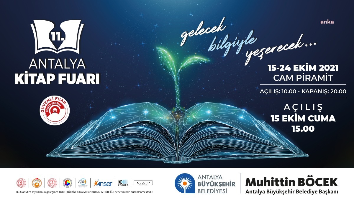 ANTALYA KİTAP FUARI, 15 EKİM’DE KAPILARINI AÇMAYA HAZIRLANIYOR