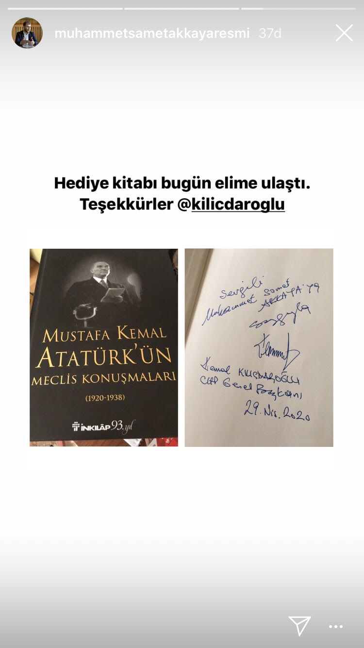 KILIÇDAROĞLU’DAN İMAM HATİP DERNEĞİNE ATATÜRK KİTABI