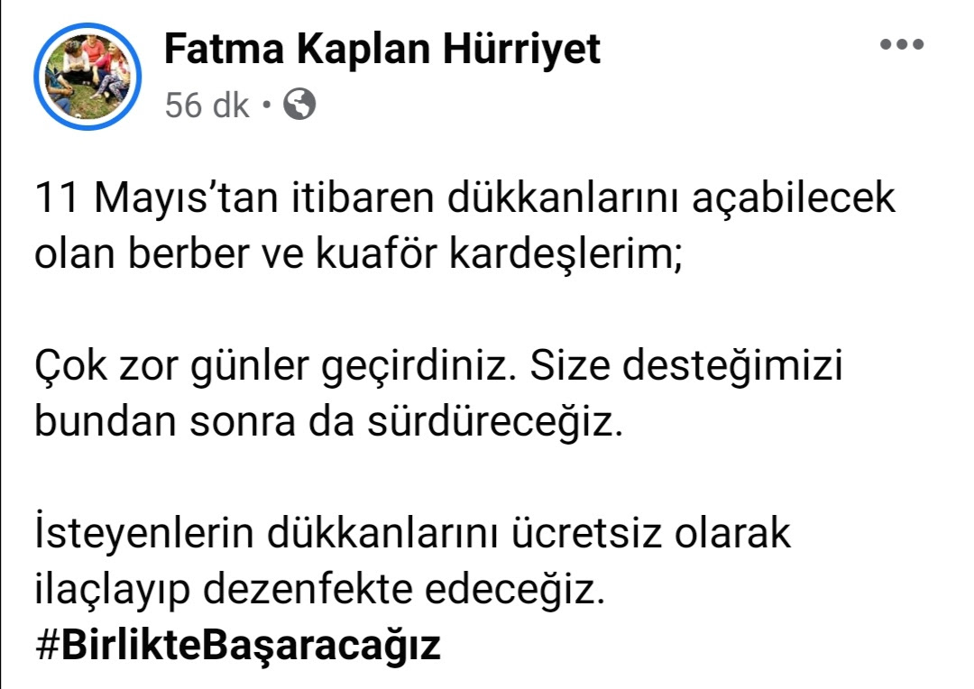 11 MAYIS'TA AÇILACAK BERBER VE KUAFÖRLERİ, İZMİT'TE BELEDİYE DEZENFEKTE EDECEK