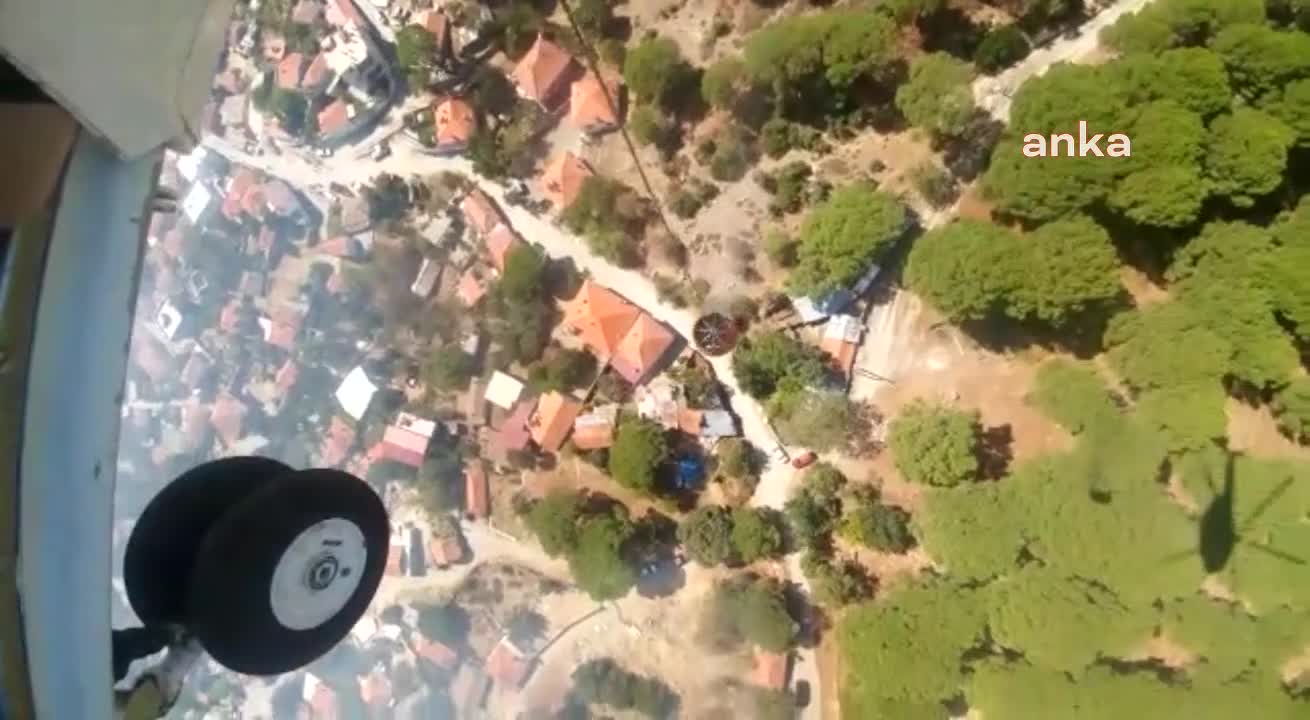 AYVALIK'TA ÇAMLIK ALANDA ÇIKAN YANGIN KONTROL ALTINA ALINDI