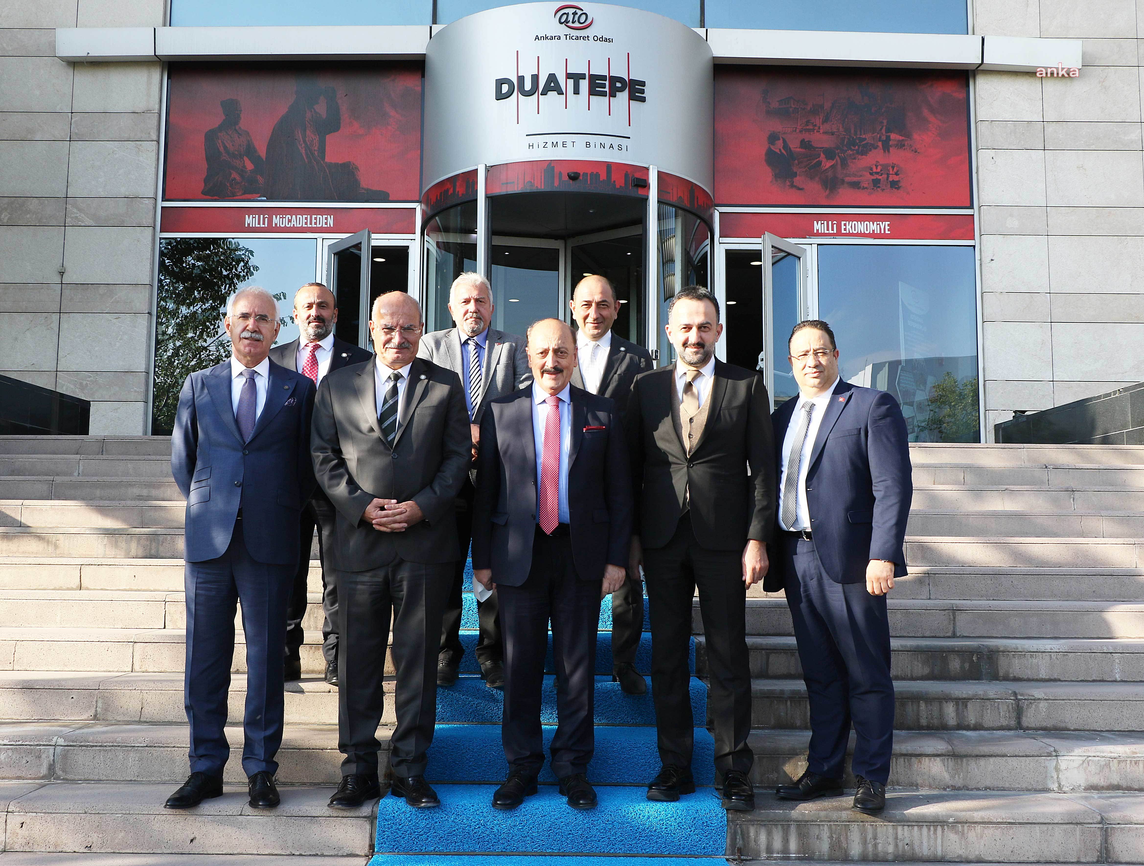 ÇALIŞMA VE SOSYAL GÜVENLİK BAKANI VEDAT BİLGİN ATO'YU ZİYARET ETTİ