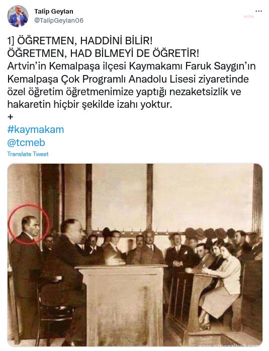 TÜM EĞİTİM SENDİKALARINDAN KEMALPAŞA KAYMAKAMI SAYGIN'A TEPKİ
