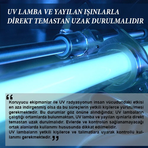 EMO KORONADA KULLANILAN UV IŞININA KARŞI UYARDI