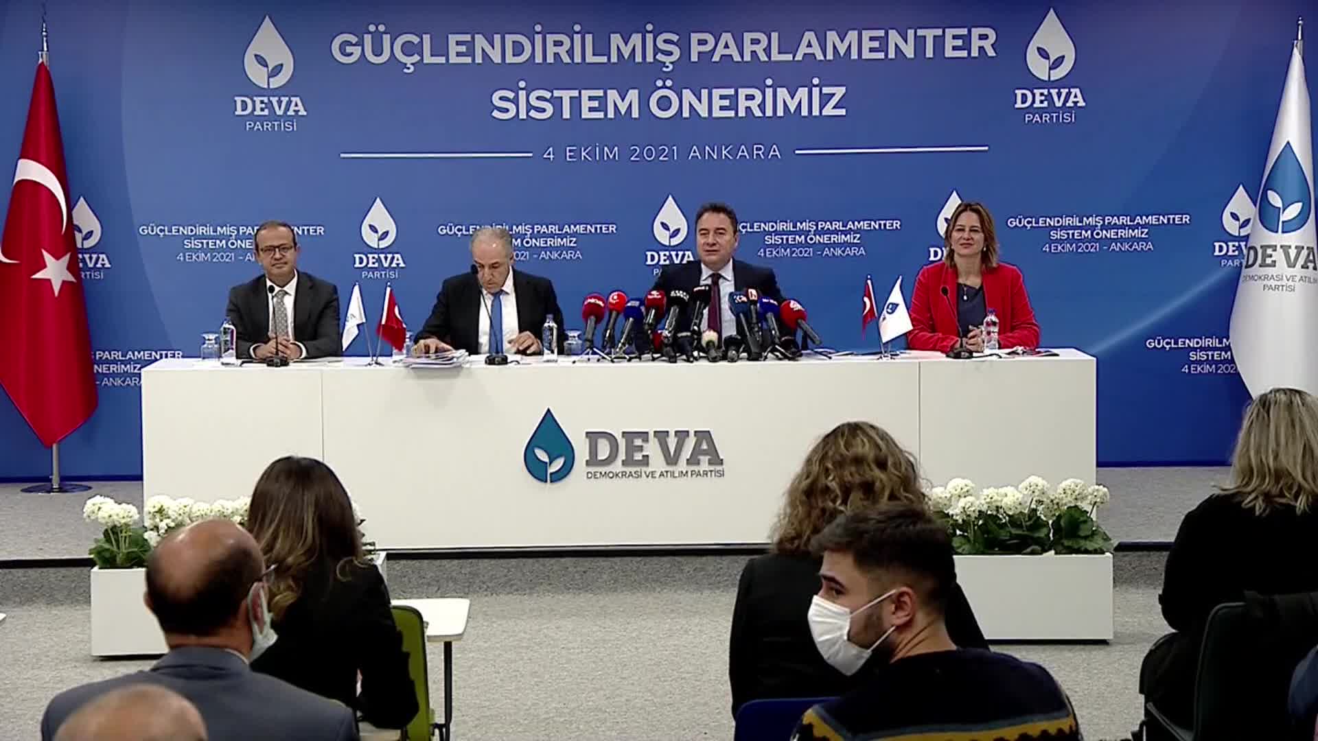 DEVA PARTİSİ, GÜÇLENDİRİLMİŞ PARLAMENTER SİSTEM ÖNERİSİNİ AÇIKLADI