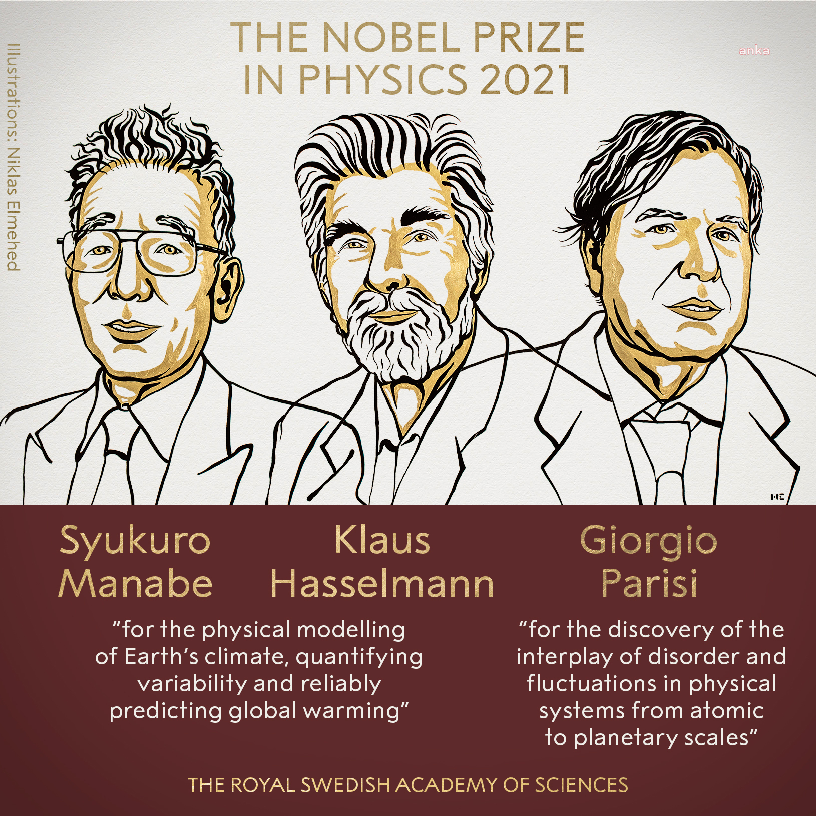 NOBEL FİZİK ÖDÜLÜ 3 BİLİM İNSANINA VERİLDİ