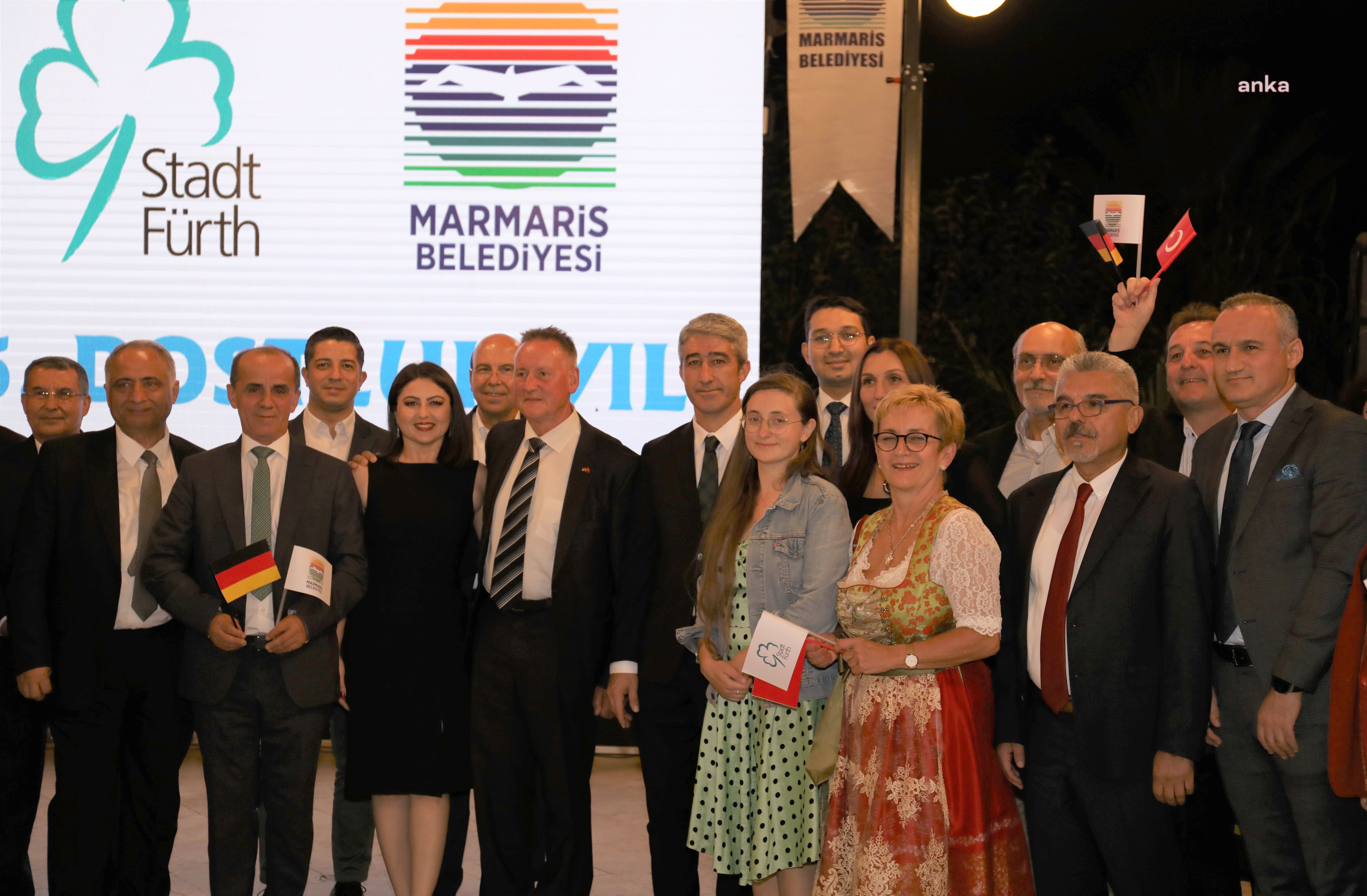 MARMARİS-FÜRTH KARDEŞ ŞEHİR ANLAŞMASININ REPLİKASI, BAŞKAN JUNG’A HEDİYE EDİLDİ